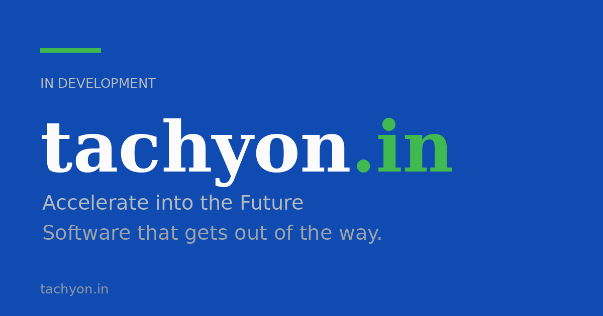 Link preview image for tachyon.in